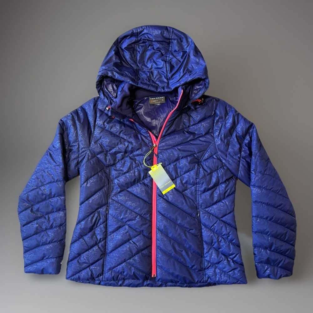 NWT Tek Gear Warmtek Plum Puffer Outterwear Jacket Womens Size XL